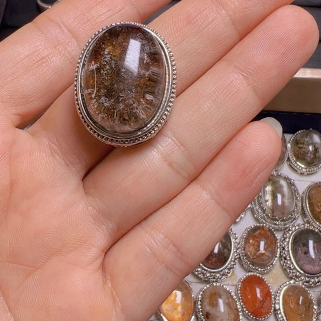 水晶手链银S800镀金镶嵌帕**玖