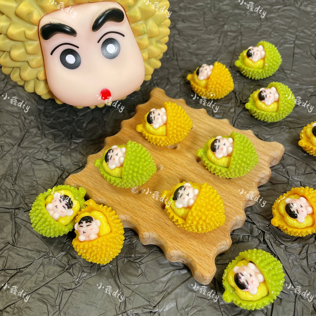 【定制款——榴莲小新】树脂diy摆件树脂配件冰箱贴diy