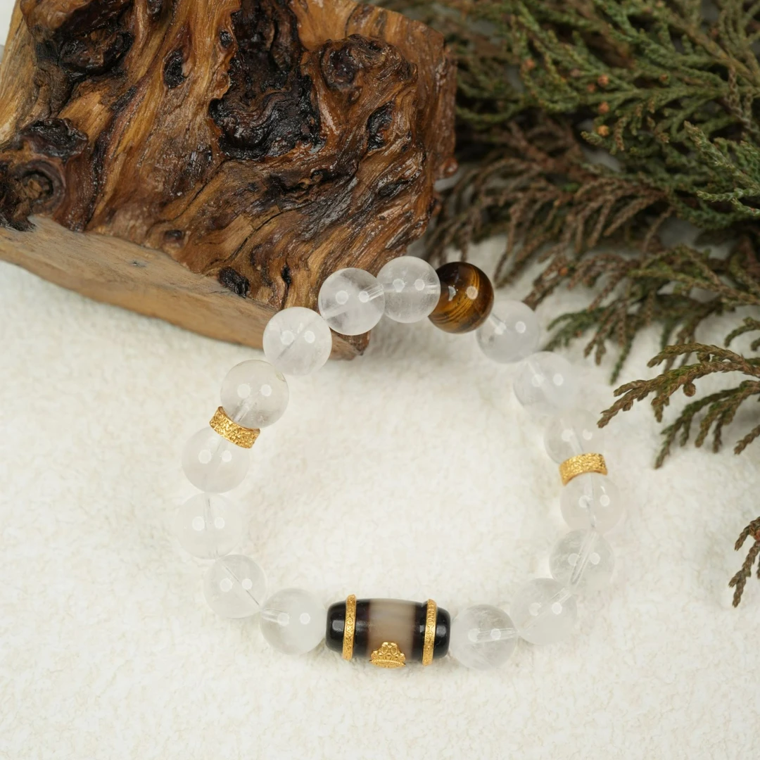 【玺乐里】天使之翼 天然蓝针水晶手串 异象水晶手链 多样性发其一