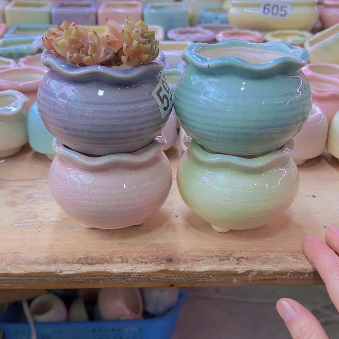 陶瓷花盆当场凑满12包邮