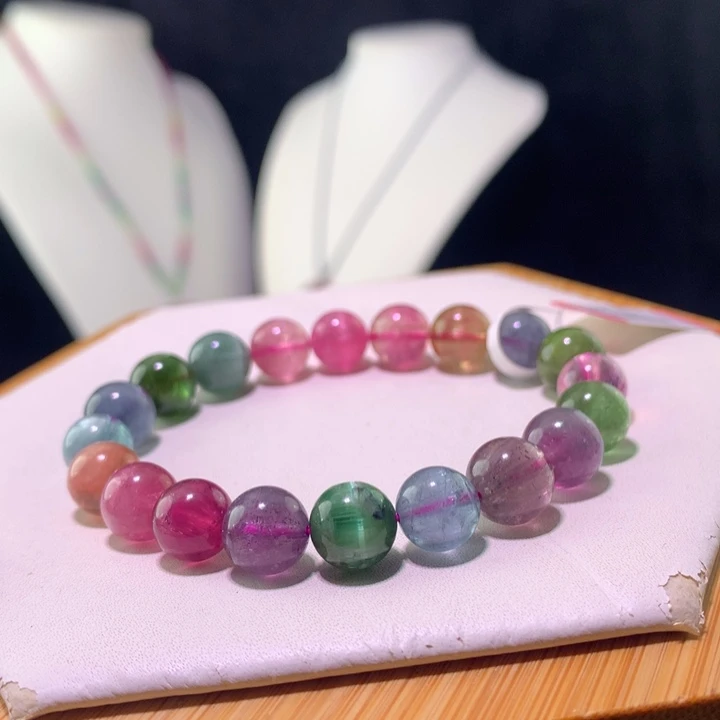 双色碧玺手链未镶嵌