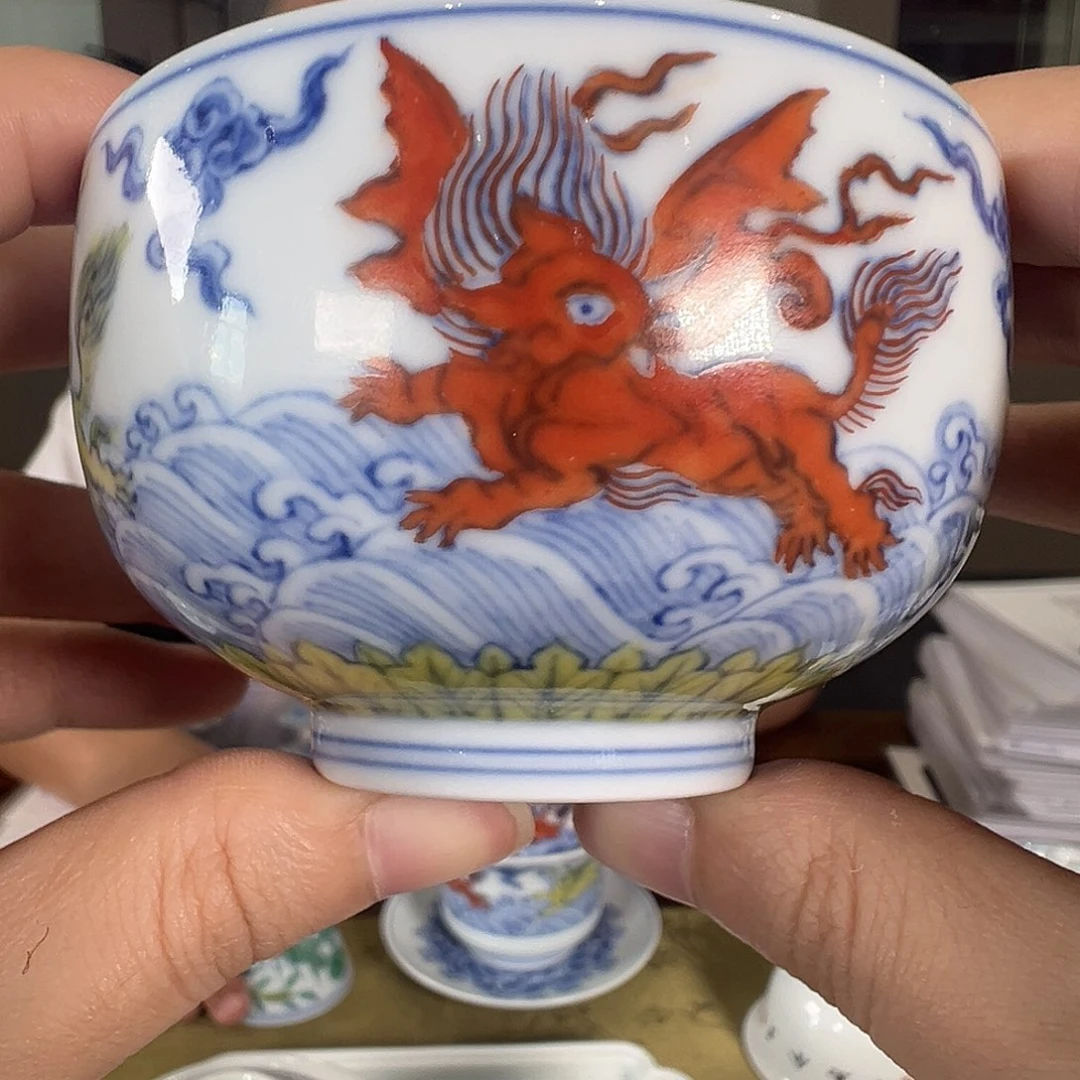 五里雾斗彩飞象单杯