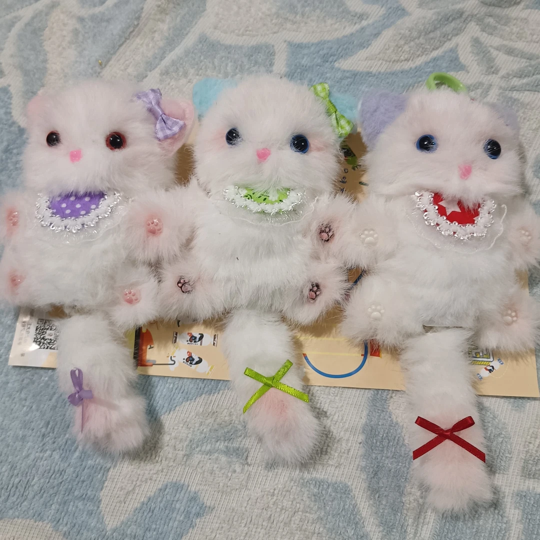 手工diy玩偶  猫饼成品