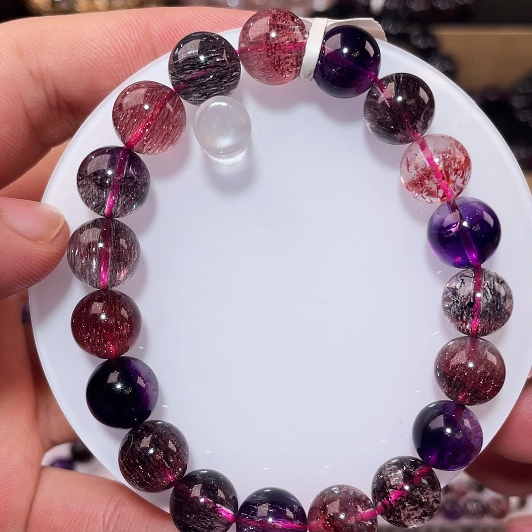 水晶手链未镶嵌黑加仑10