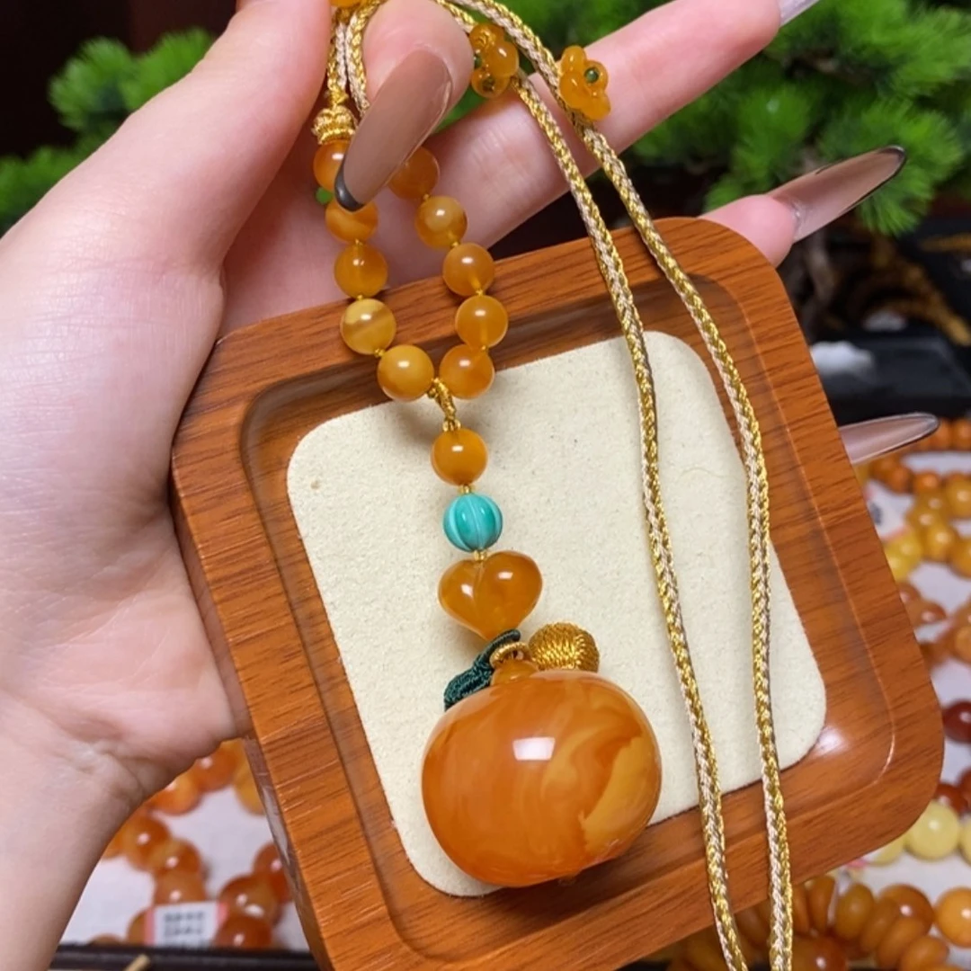 【闪购商品】蜜蜡颈饰未镶嵌项链