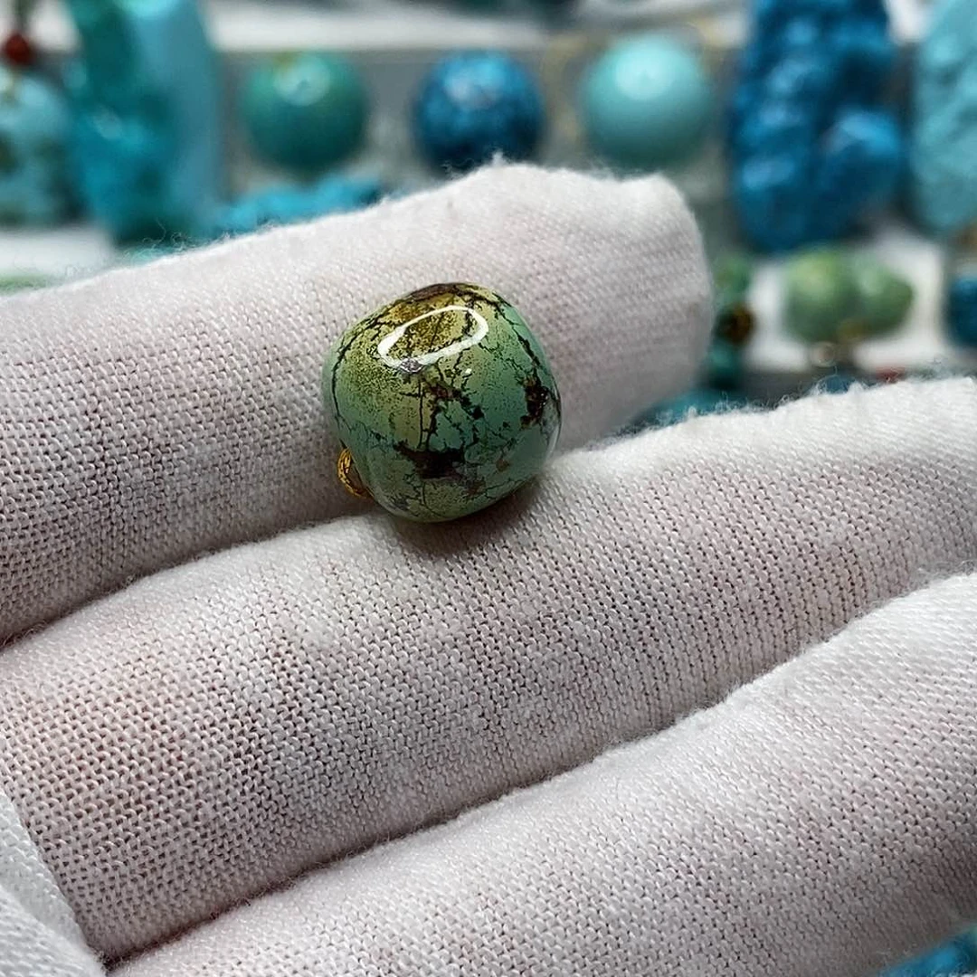 绿松石未镶嵌天然原矿 地大质检 抖音基地 顺丰发货