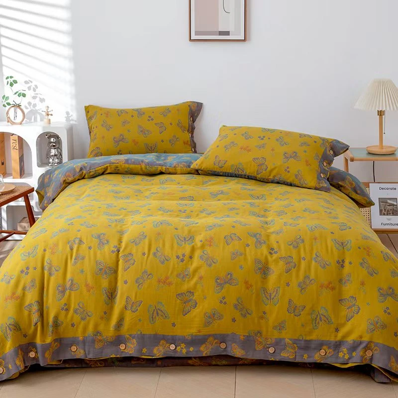 【自由飞翔—床单】— 全棉色织双层纱床单2.4*2.5米