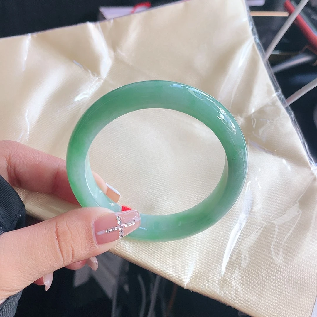 未镶嵌手镯翡翠54 天然缅甸a货翡翠2244