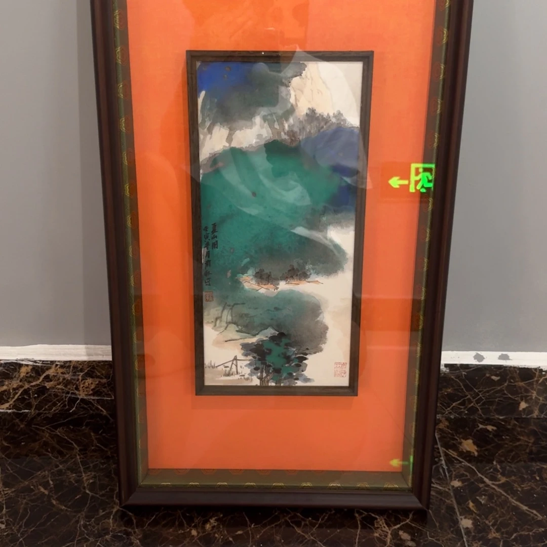 国画视*国画罗蔺秋泼彩山水