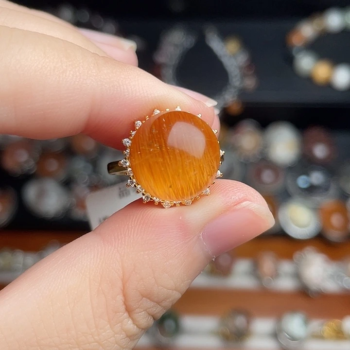 L***.银S925镶嵌戒指水晶