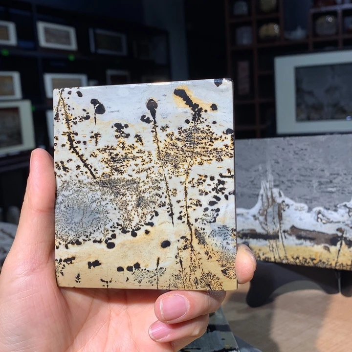 广西国画石摆件，观赏收藏