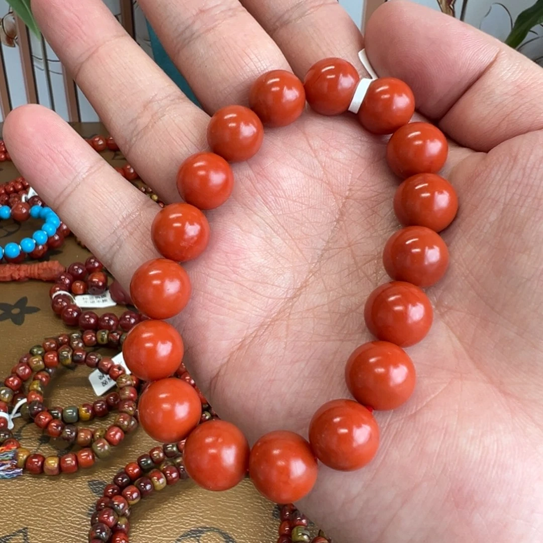*****南红玛瑙未镶嵌手链保山阿东寨12.3mm