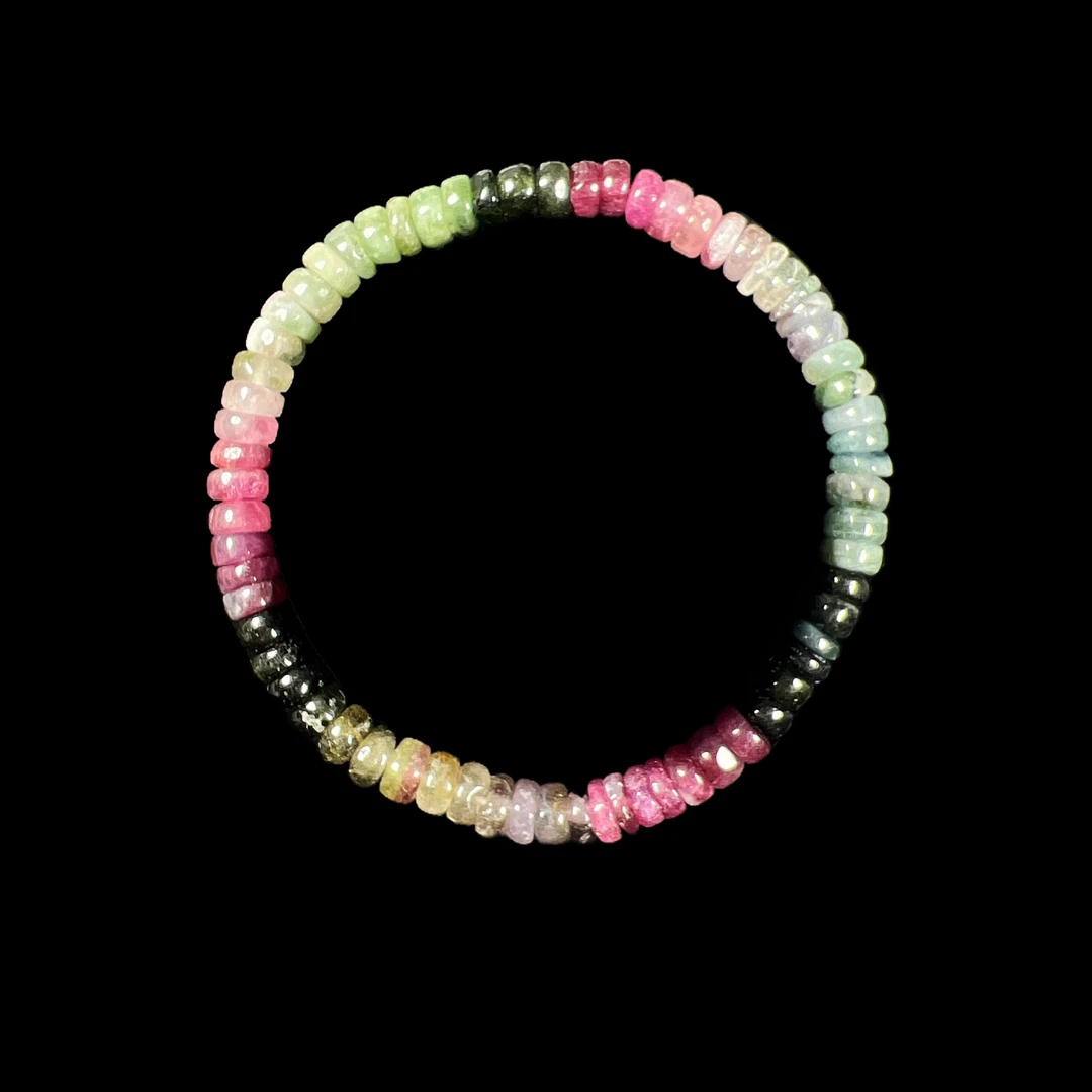 ACZ021碧玺算盘珠手串