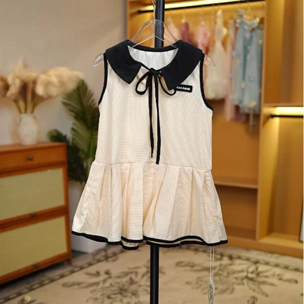 1765女童夏季洋气POLO学院风连衣裙公主裙休闲宝宝夏装YH240476