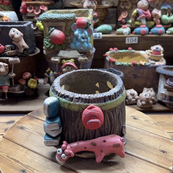 嘻哈多肉花盆百搭