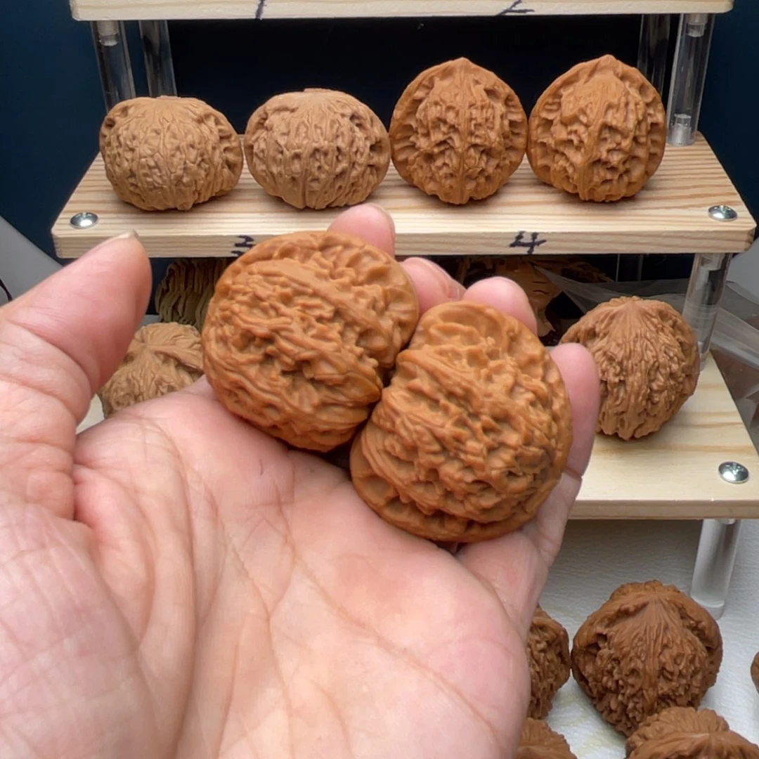 桃核把件路*丙白狮子…焕