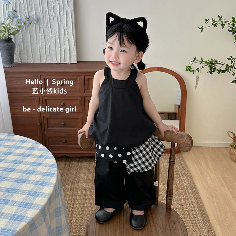 K25X18夏季韩版洋气女宝宝吊带衫儿童薄款凉快百搭无袖背心上衣潮