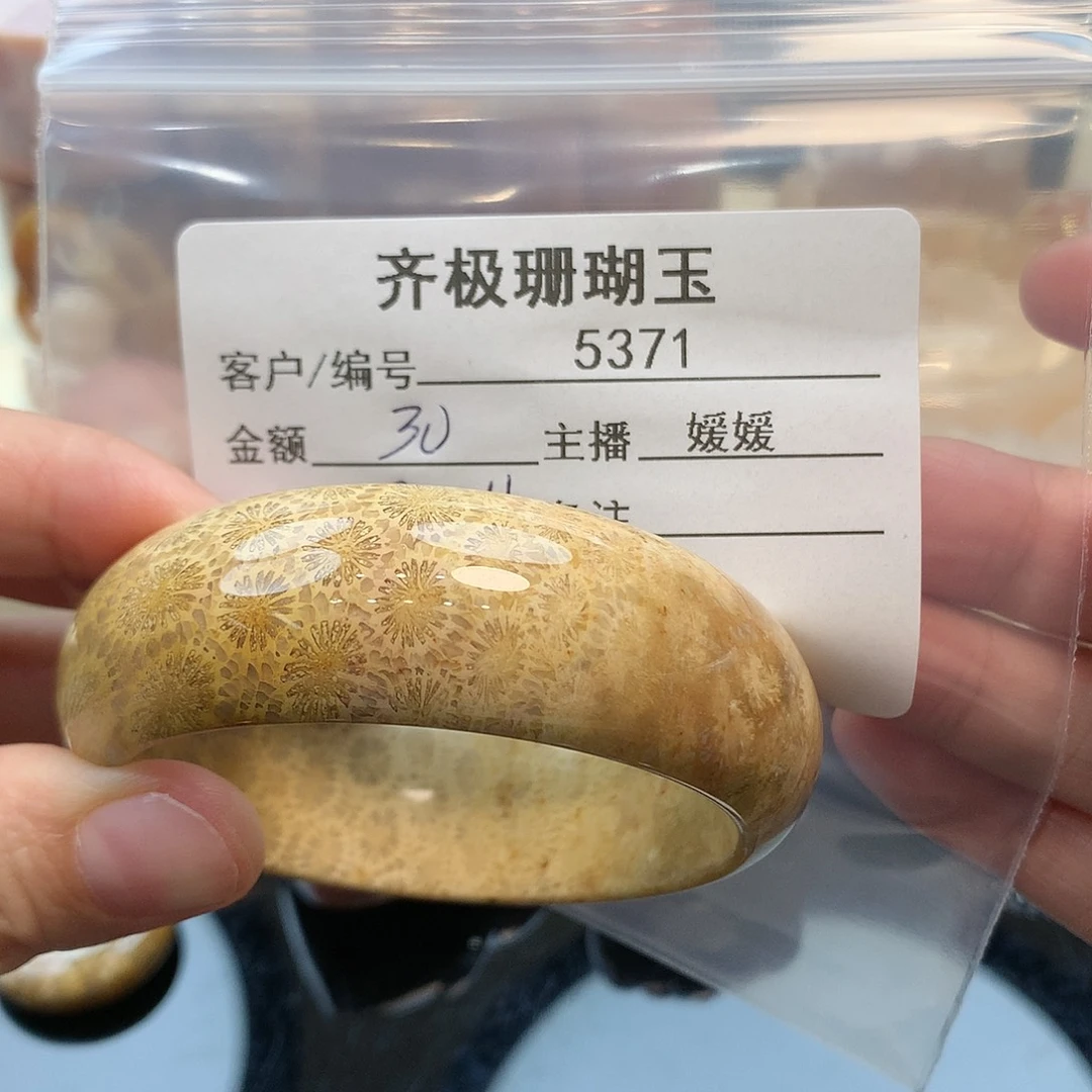 未镶嵌手镯硅化珊瑚（珊瑚玉）m**g