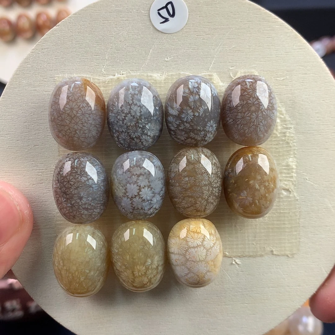 【闪购商品】硅化珊瑚（珊瑚玉）未镶嵌颈饰48号单价50一颗枫叶