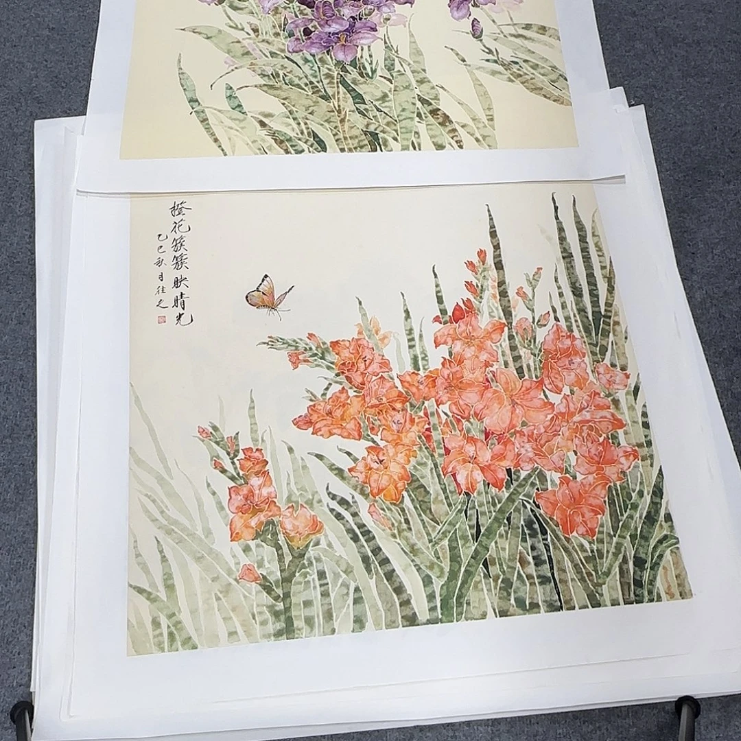 M***y国画68*68纯手绘于往之