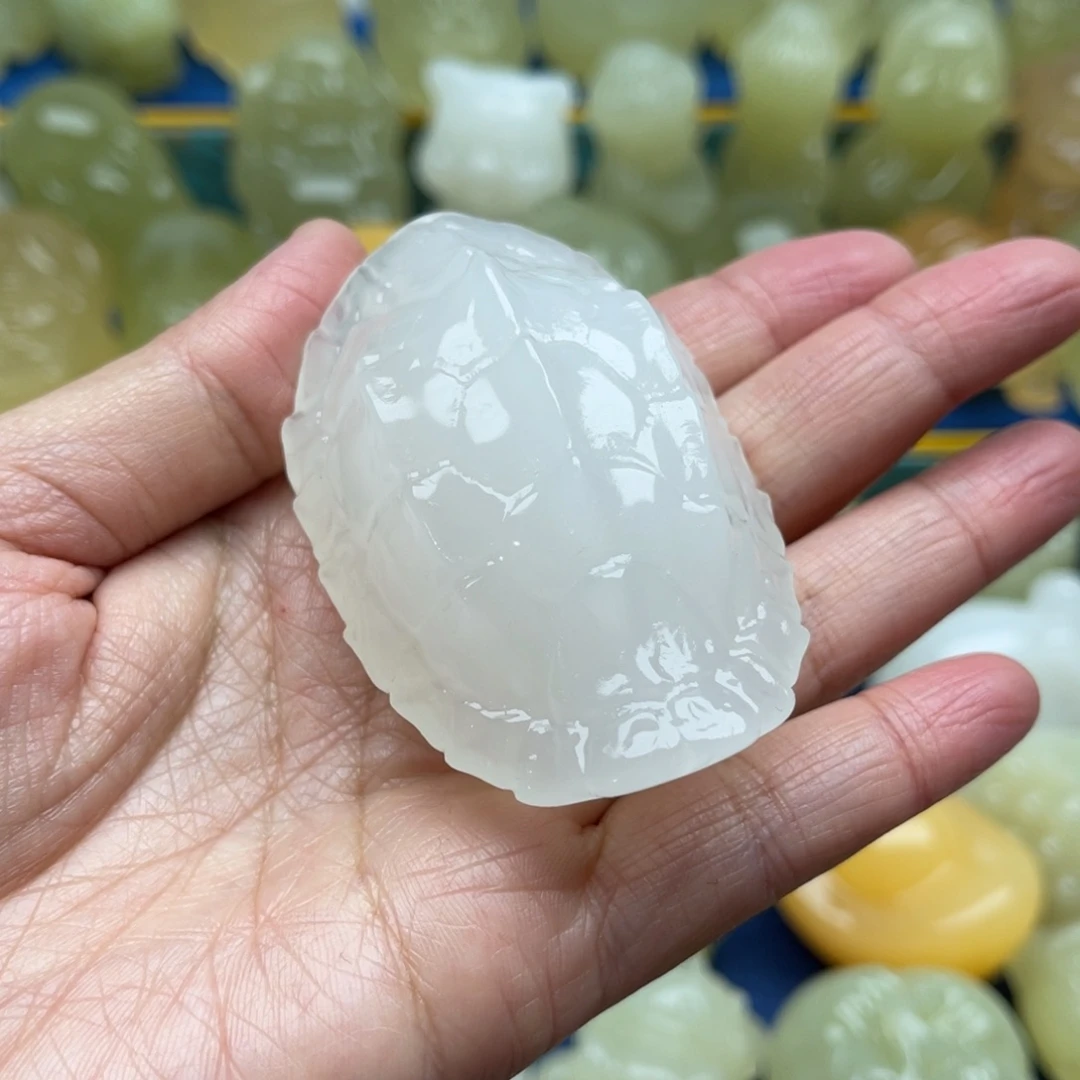 强***玉天然桌面小摆件