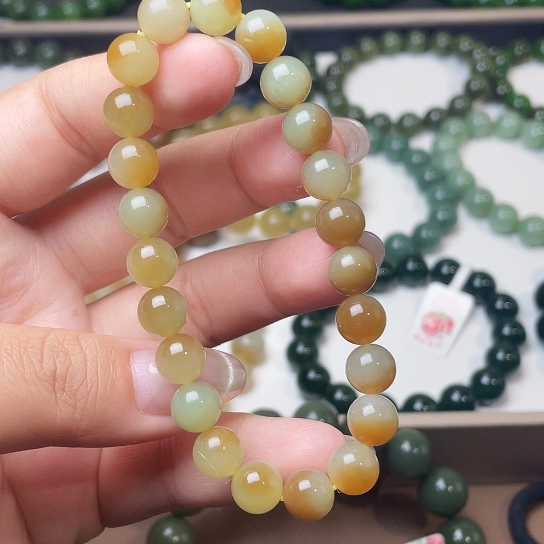 单***单未镶嵌手链和田玉8 特细