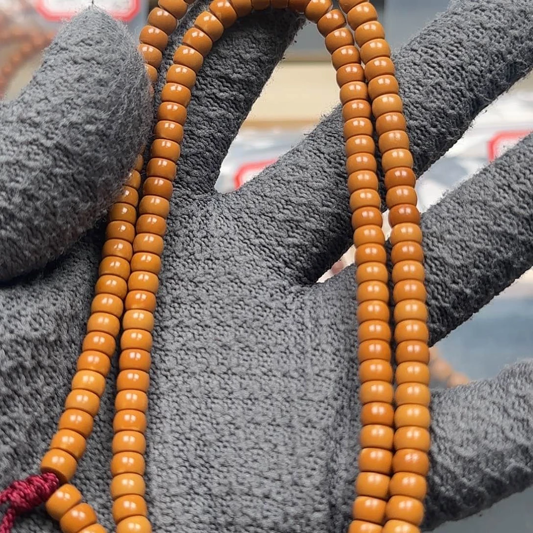 手串/手链橄榄核5.8mm老挝108核尖药片微白