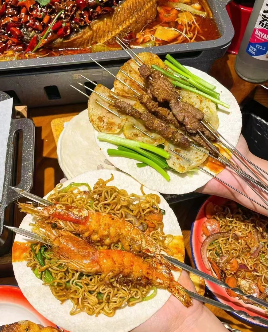 零售-烧烤小饼可卷烤串烤肉搭档早餐即食饼