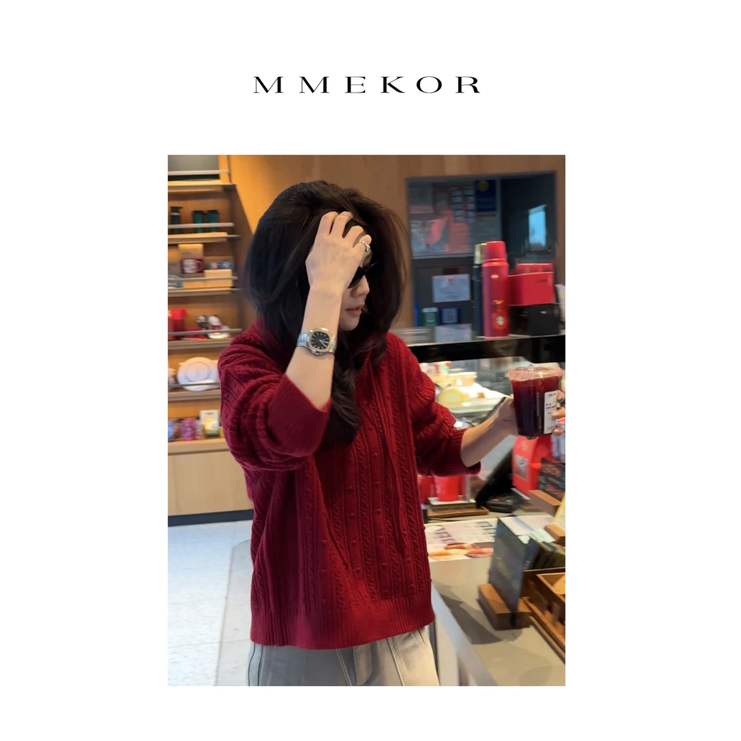 MMEKOR“墨韵编织”毛衣 摩登时髦百搭上衣 89295/89319