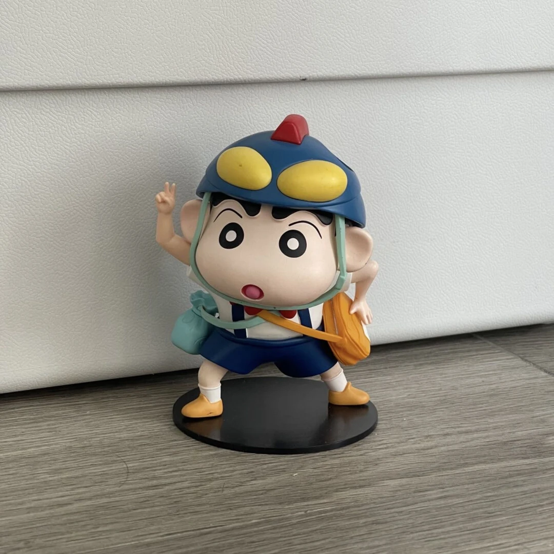 蜡笔小新野原新之助点赞恐龙帽子遇见小新动漫儿童手办摆件创意