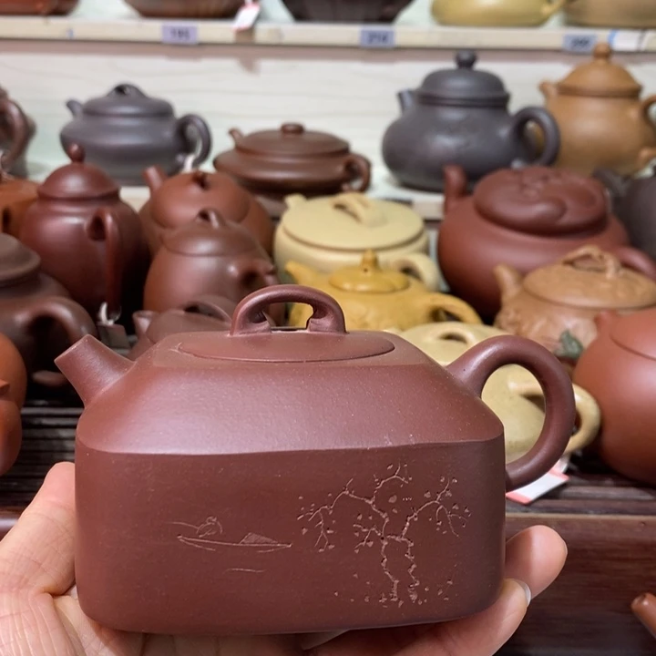 紫***木茶壶紫砂微瑕处理一把