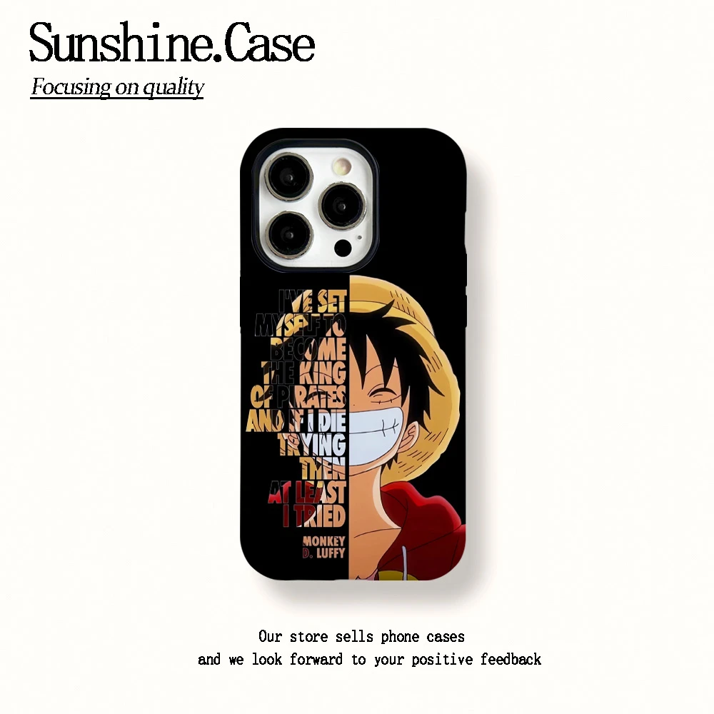 菲林二合一适用苹果华为vivo小米oppo手机壳大笑路飞15PRO/14/13