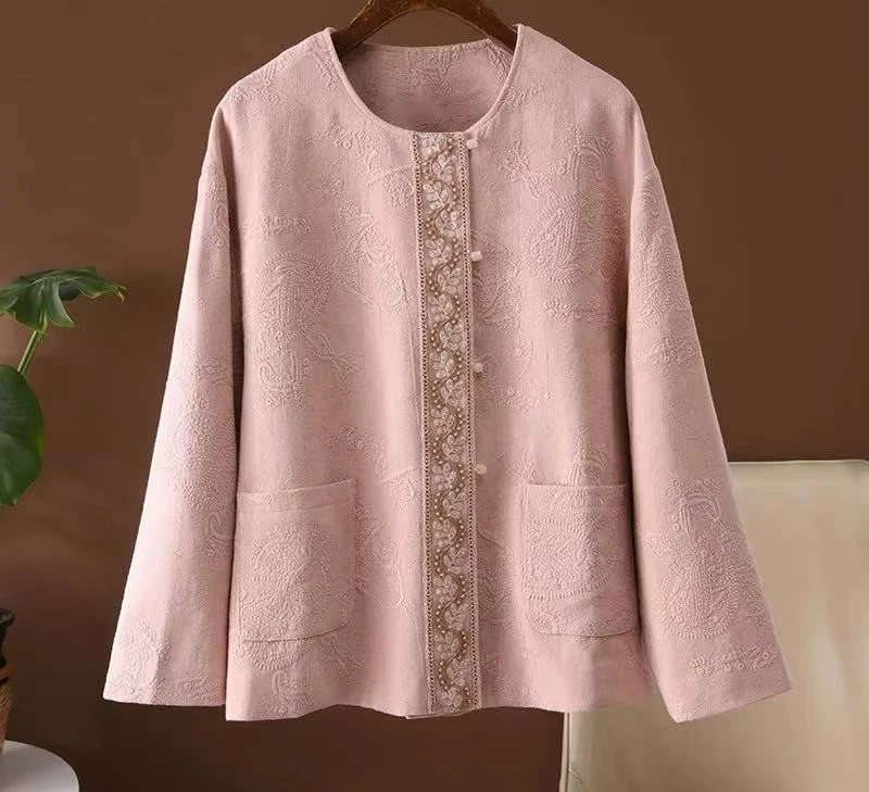 78786   棉麻绣花外套