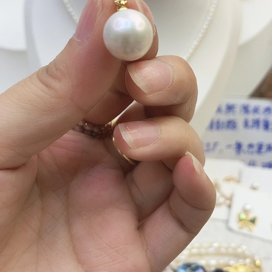 淡水珍珠耳饰钛钢