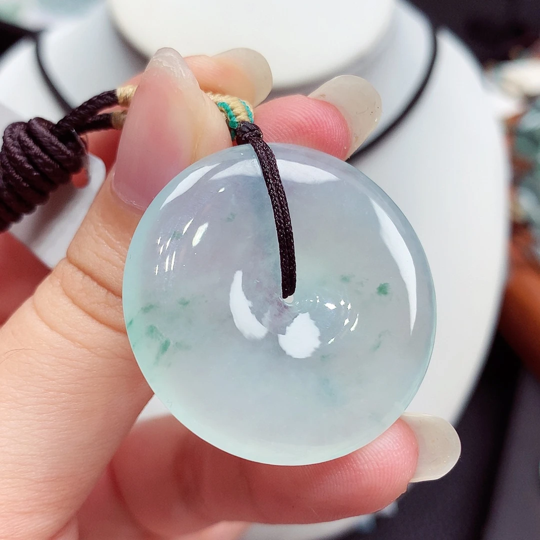 翡翠未镶嵌颈饰翡翠38，33.7/5.7