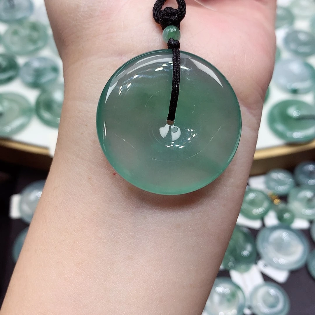 颈饰未镶嵌翡翠编号1，34.2/6