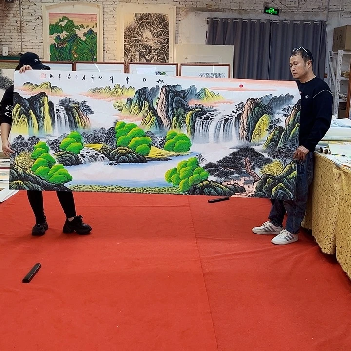 国画手绘的画真的
