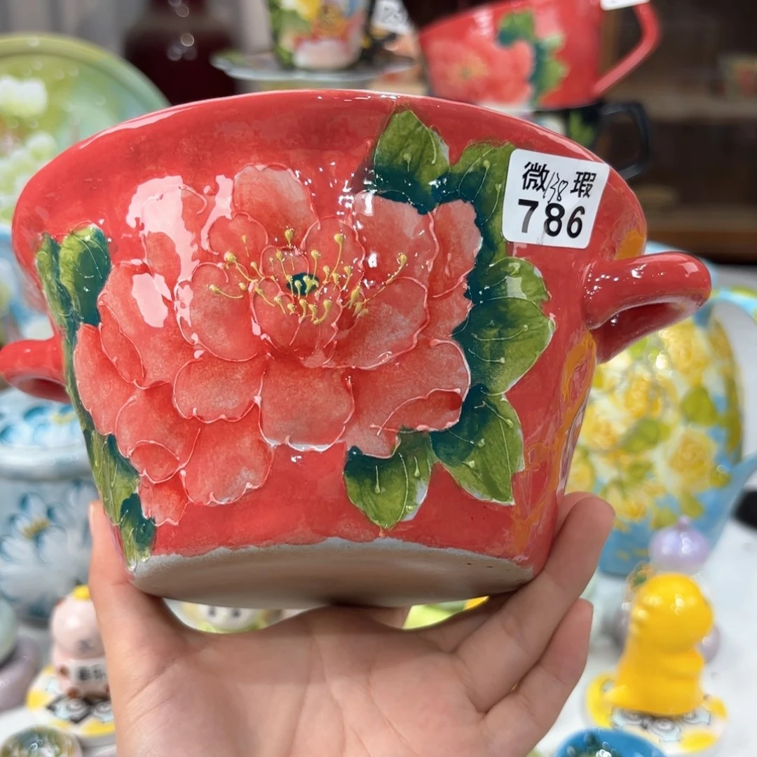 景德镇手绘高温釉下彩陶瓷茶具