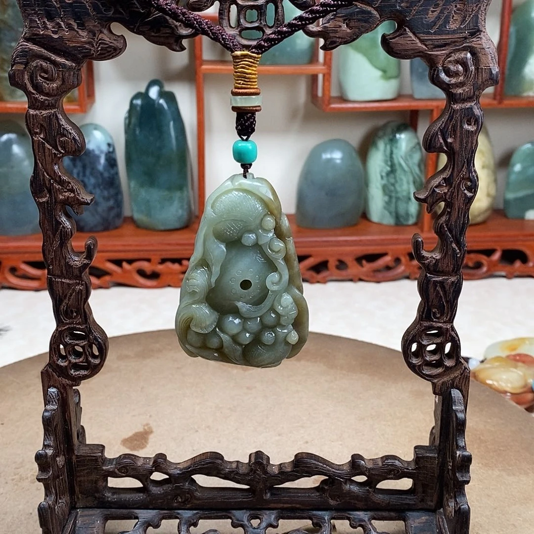 秋***天玉和精品金鱼把件