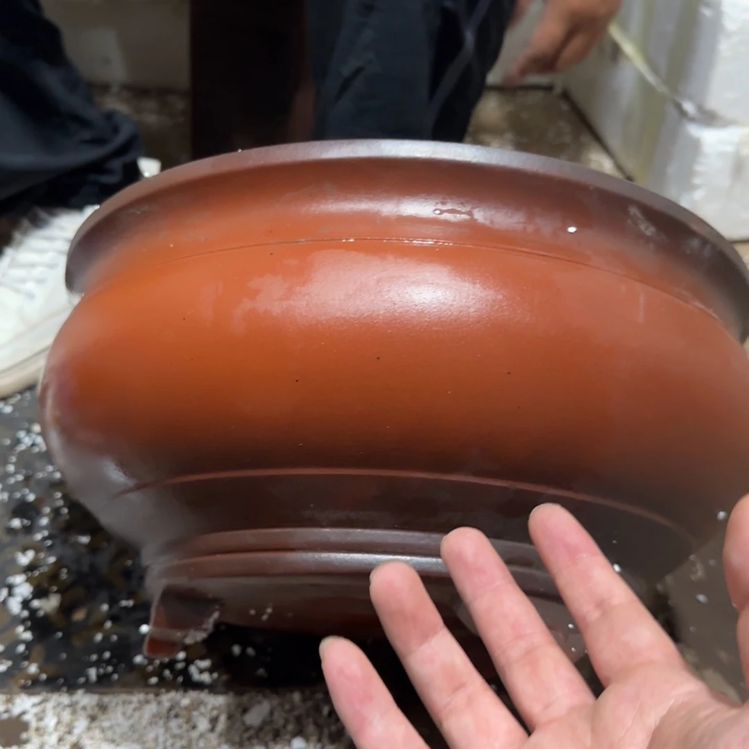 紫砂花盆口径31高度15