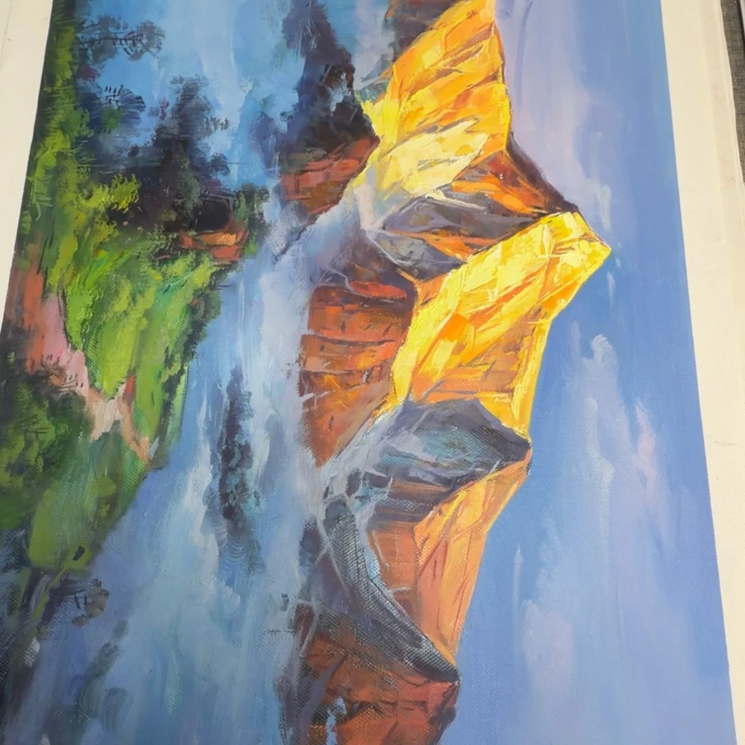 油画加油加油加油努力加油