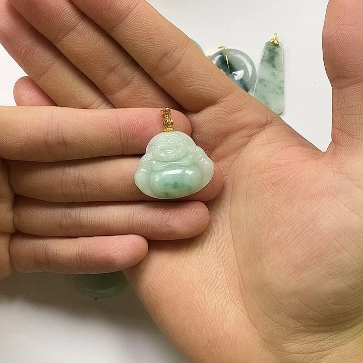 翡翠未镶嵌颈饰天然缅甸a货翡翠