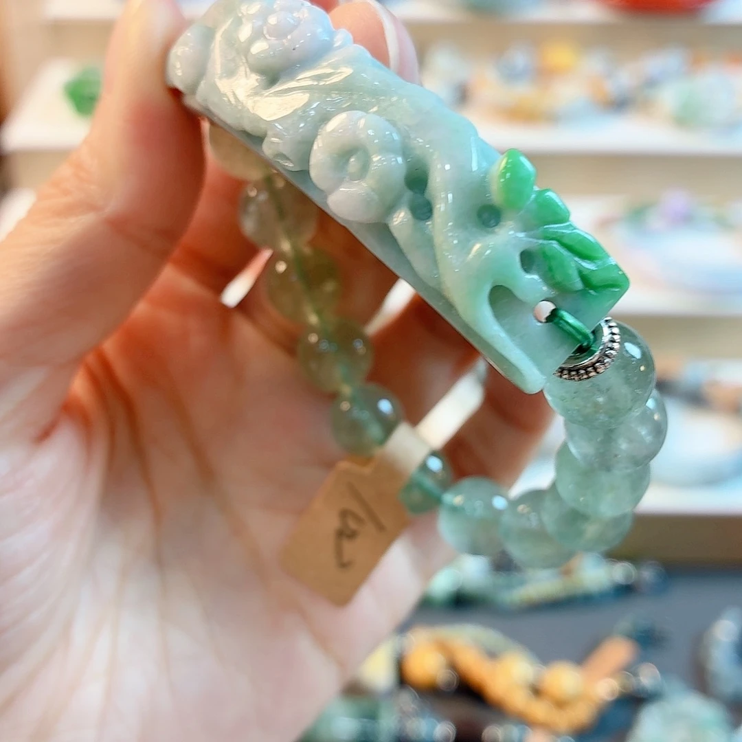 翡翠未镶嵌手链手串