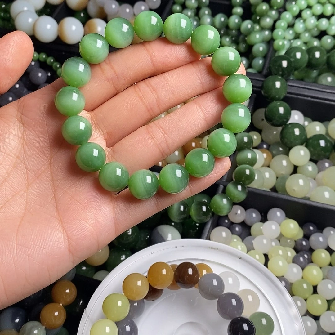 未镶嵌和田玉（碧玉）珠宝半成品