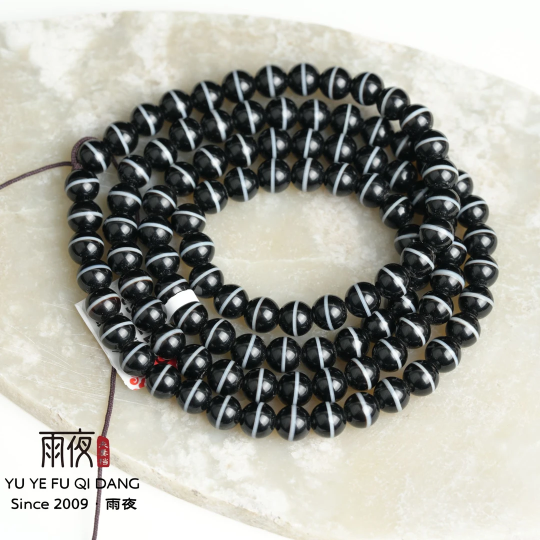 同行回血！毕业级中宽硬派福利8mm108圆珠一线药师原矿天然玛瑙