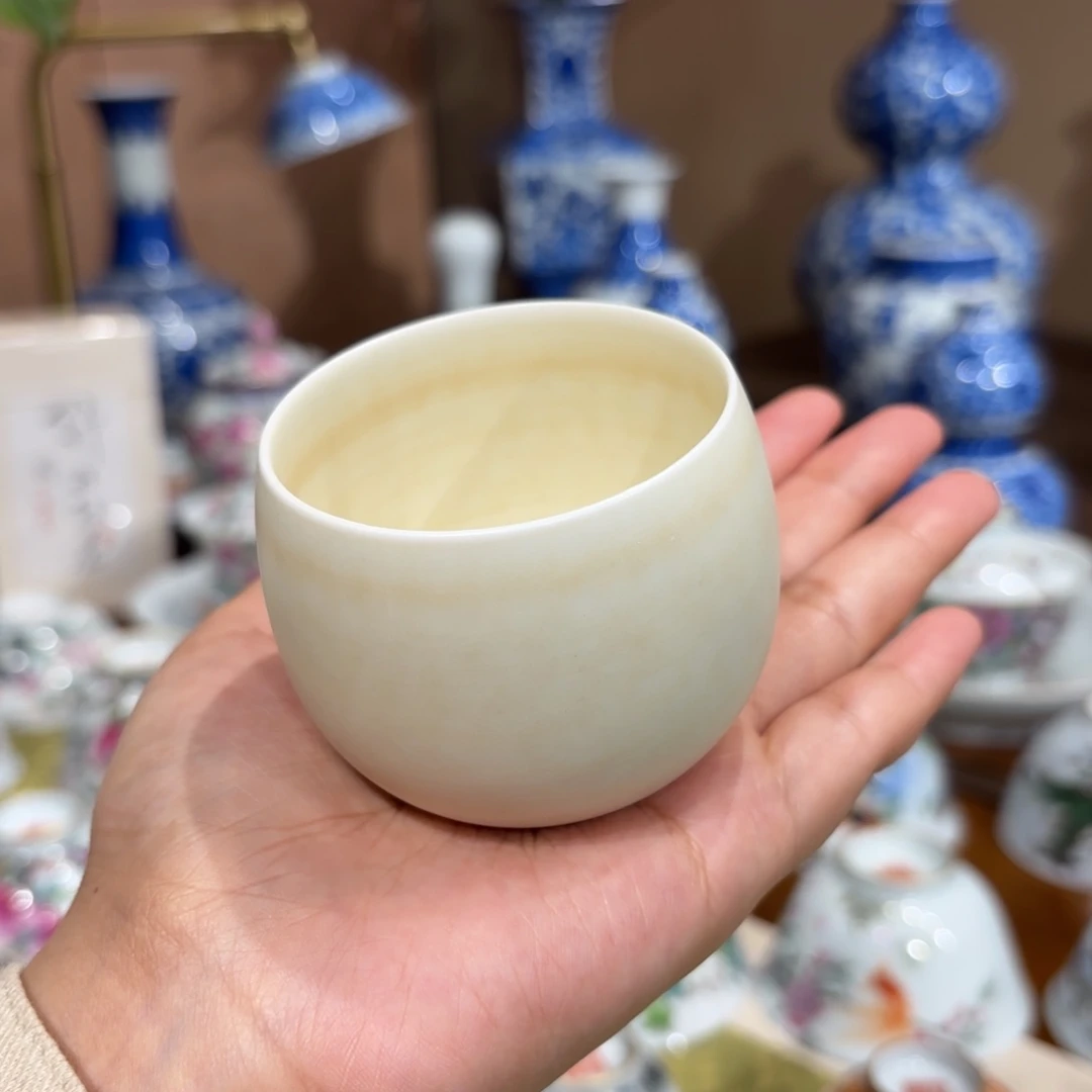 瓷开播福利 高温颜色釉不倒杯 景德镇…………