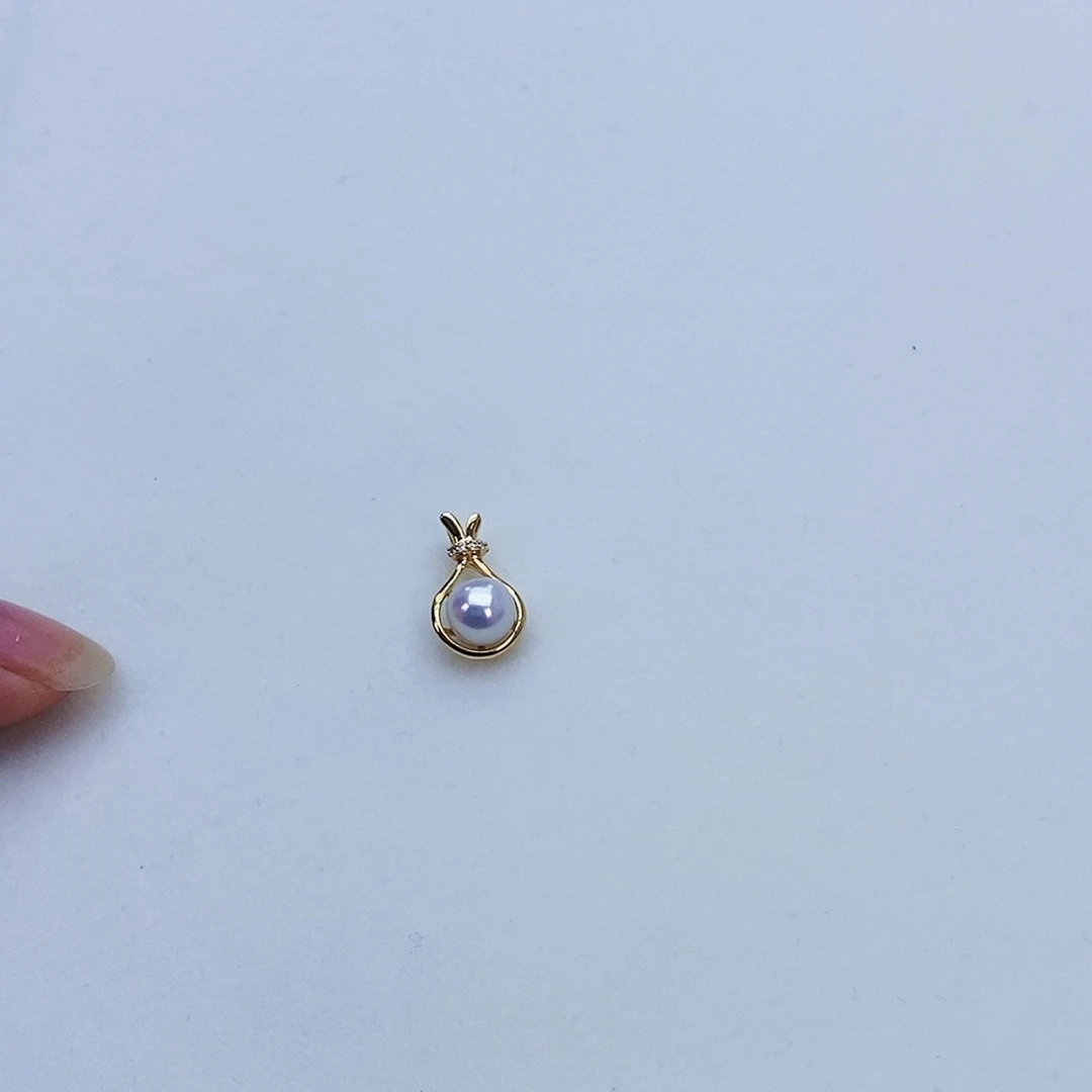 淡水珍珠项链未镶嵌7mm珠子吊坠