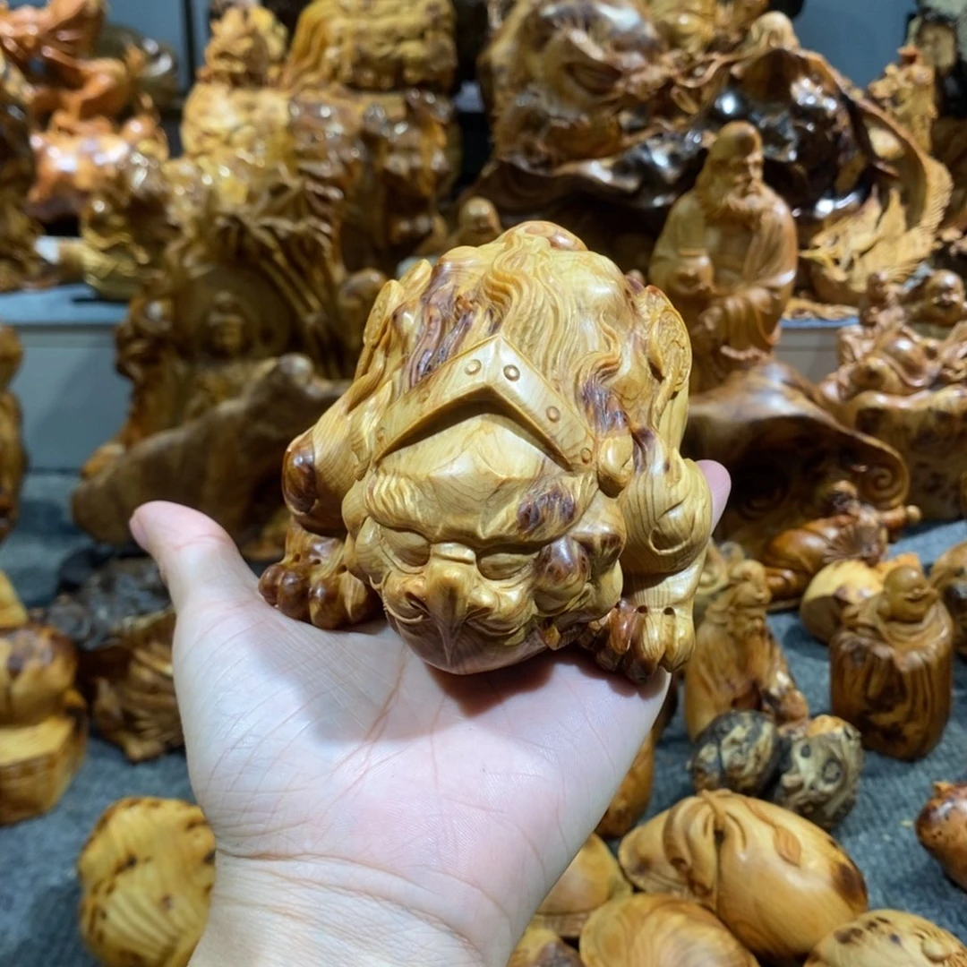 木崖柏工艺品金蟾