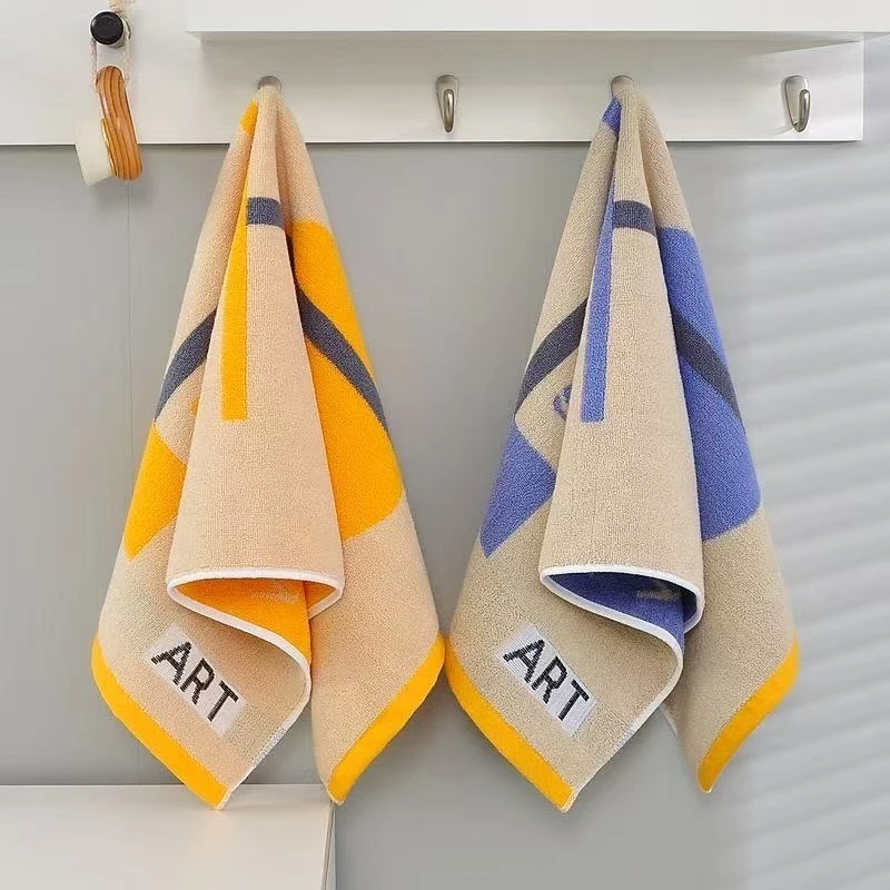 几何图形成人毛巾35X75