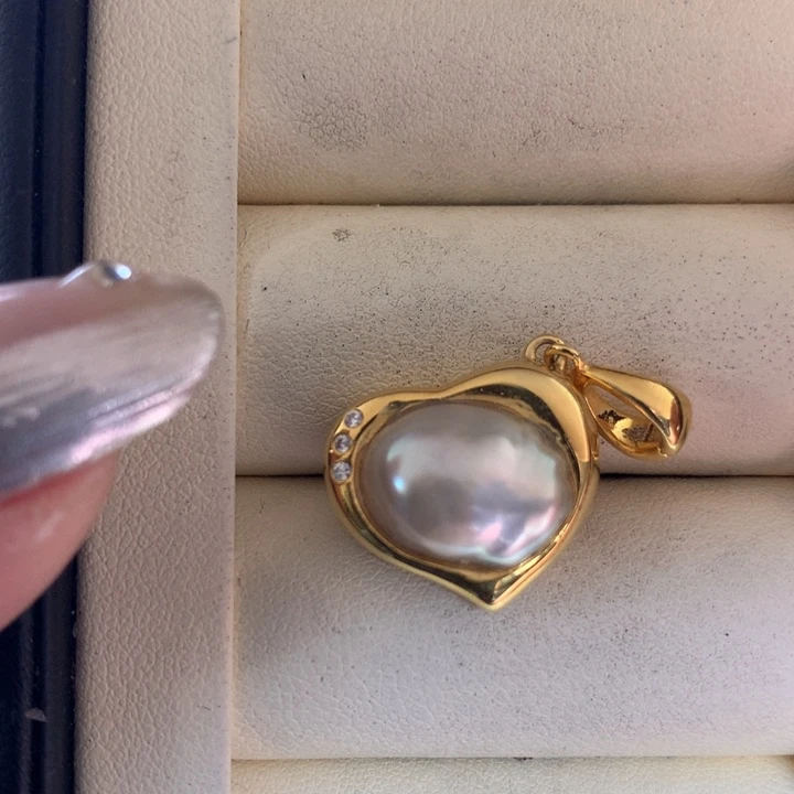 颈饰银S925镶嵌海水珍珠